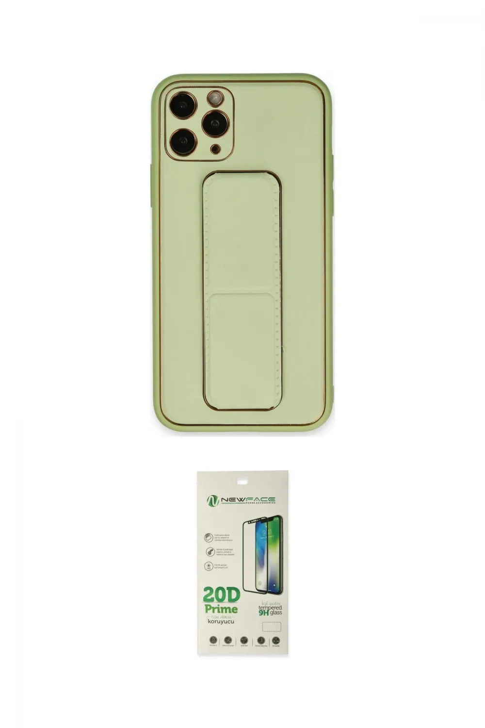 ieg™ iPhone 11 Pro Max Kılıf Akış Doku - Siyah 20D Premium Cam Ekran Koruyucu