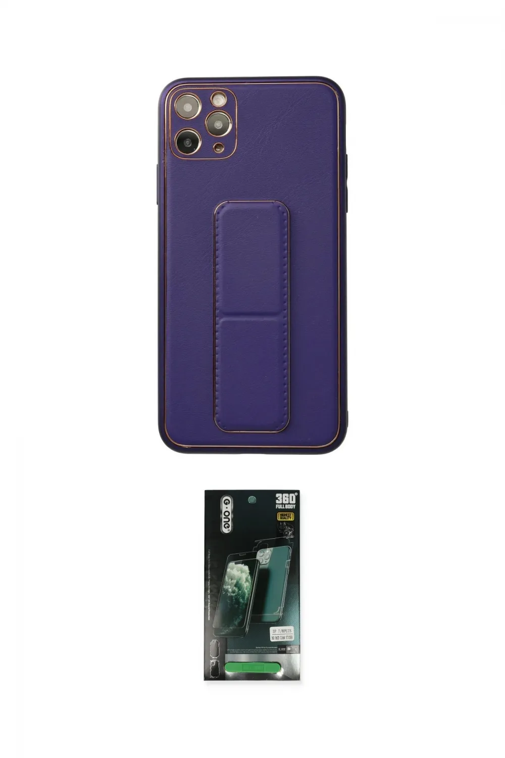 ieg™ iPhone 11 Pro Max Kılıf Akış Doku - Siyah 360 Mat Full Body Arka Koruyucu
