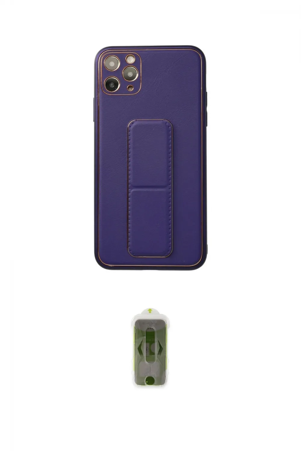 ieg™ iPhone 11 Pro Max Kılıf Akış Doku - Siyah Joko Magic 5D Hayalet Cam