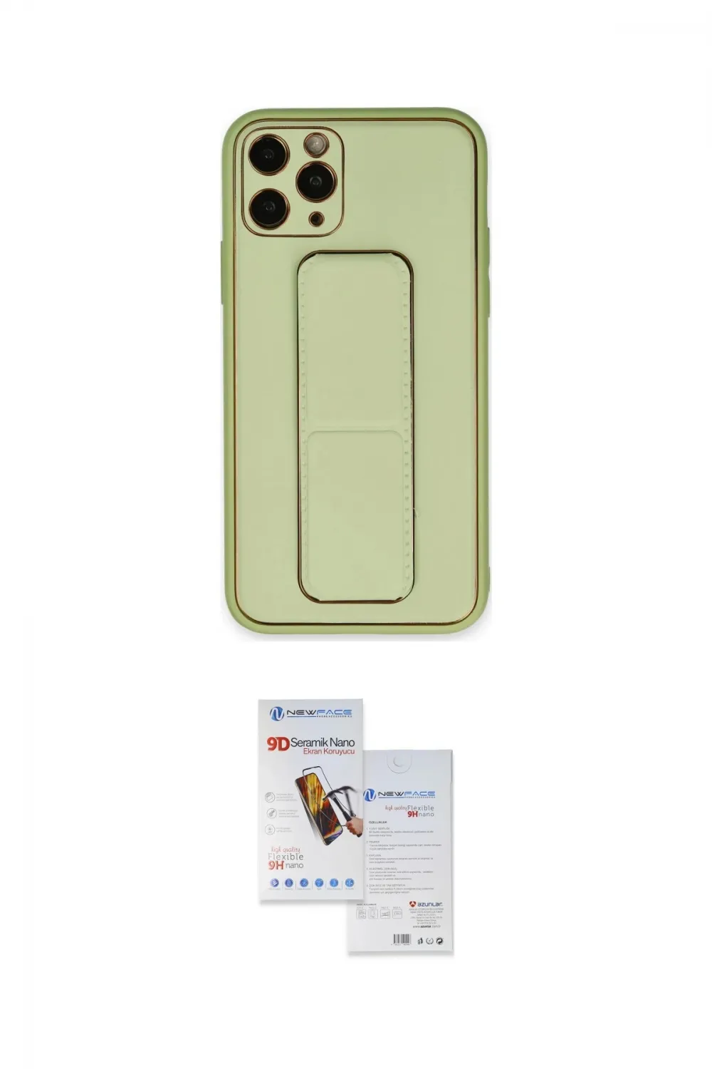 ieg™ iPhone 11 Pro Max Kılıf Akış Doku - Siyah Seramik Nano Ekran Koruyucu