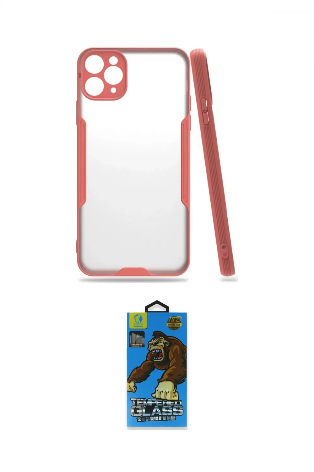 ieg™ iPhone 11 Pro Max Kılıf Atlas Asil Serisi - Siyah 18D Cam Ekran Koruyucu