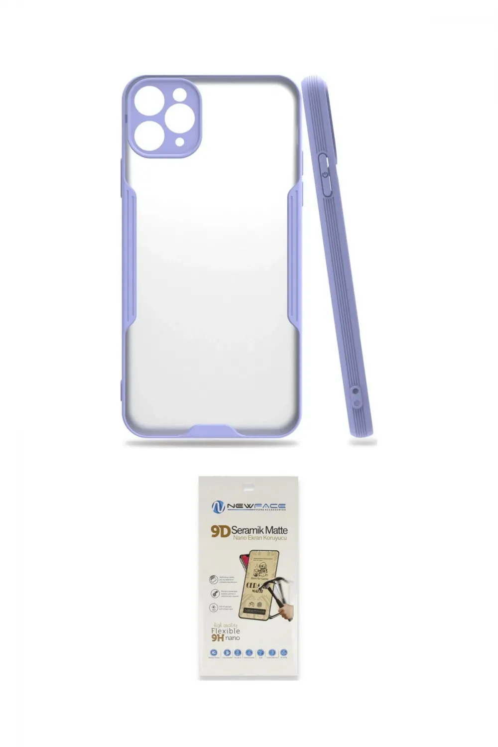 ieg™ iPhone 11 Pro Max Kılıf Atlas Asil Serisi - Siyah Mat Seramik Nano Ekran Koruyucu