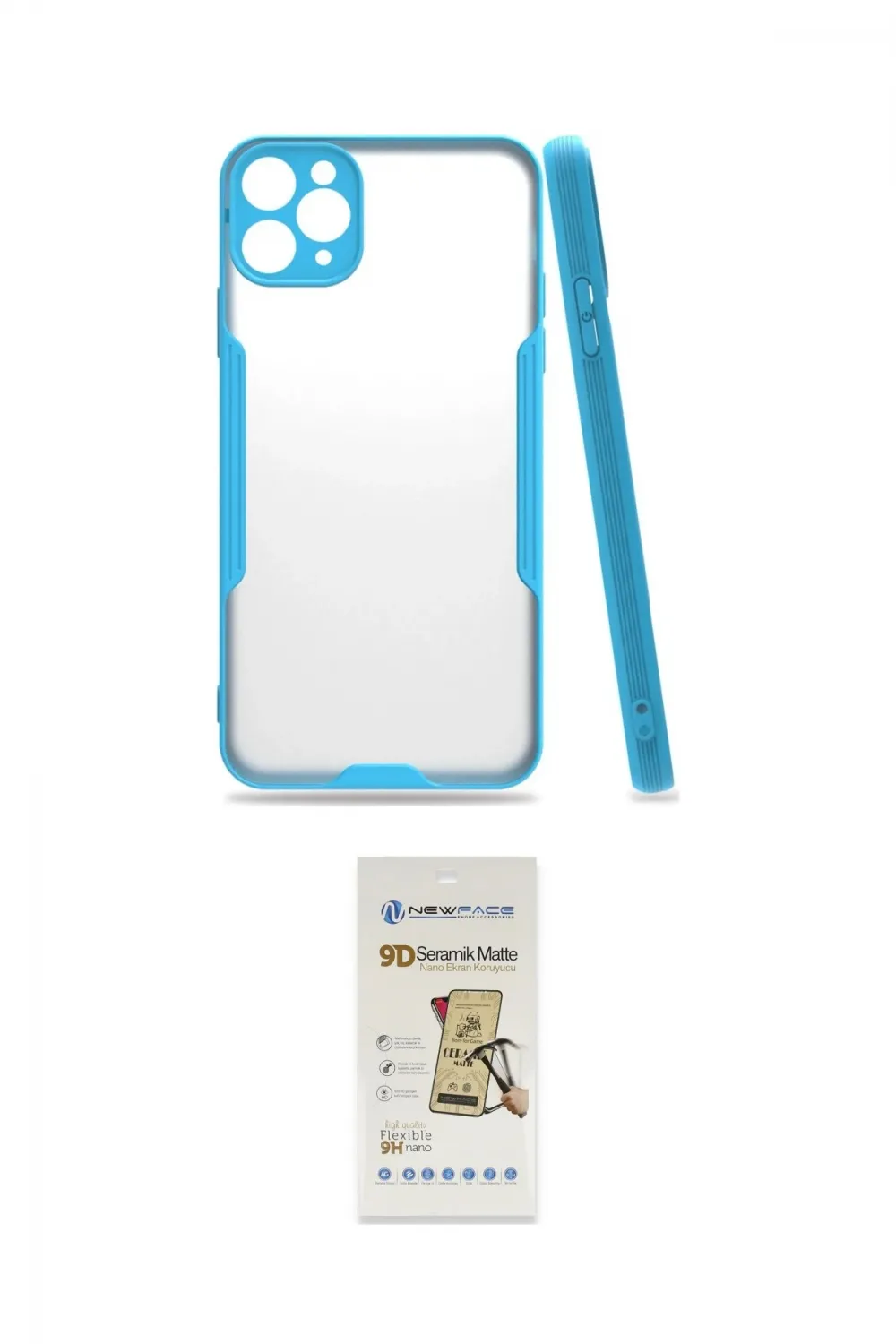 ieg™ iPhone 11 Pro Max Kılıf Atlas Asil Serisi - Siyah Mat Seramik Nano Ekran Koruyucu