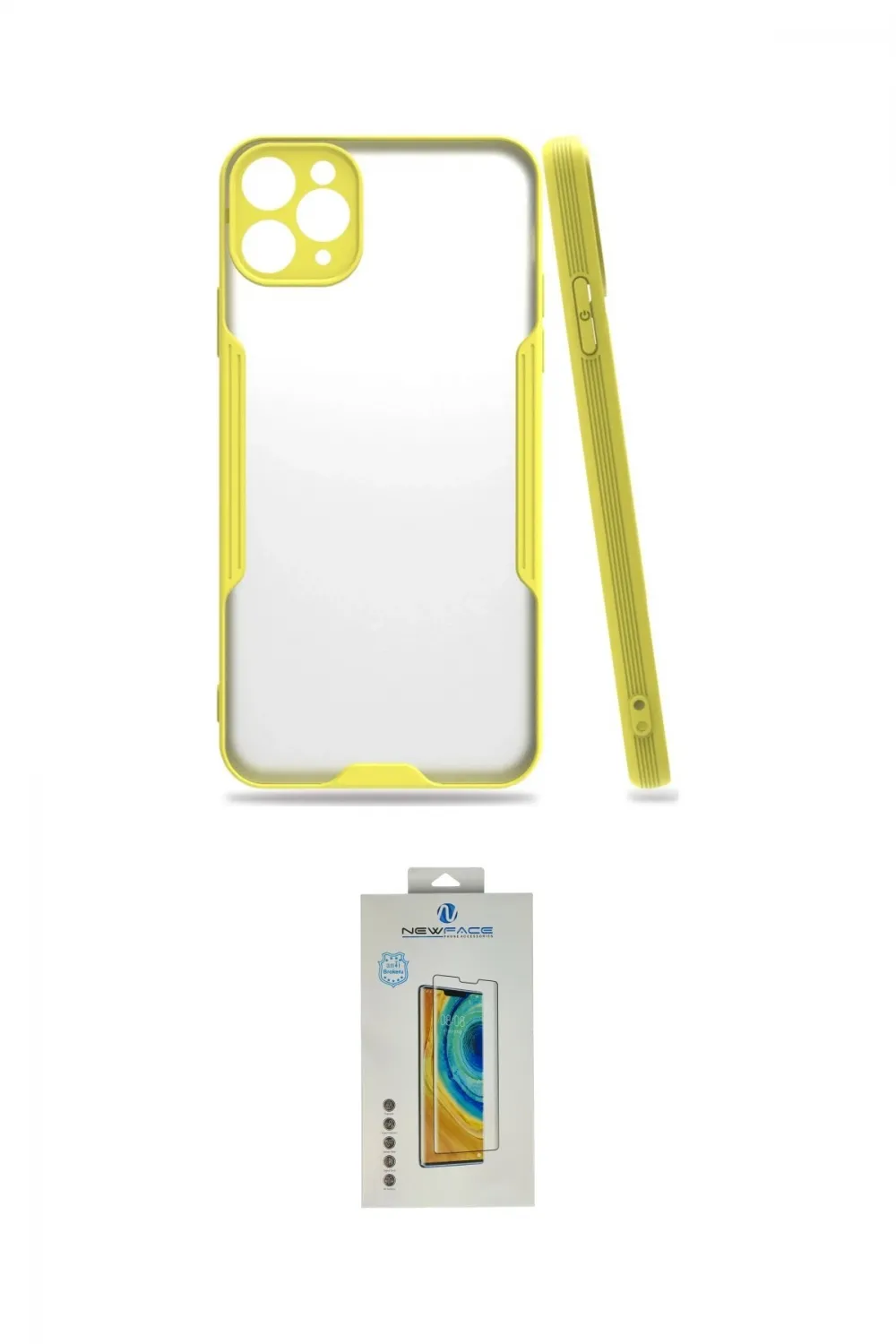 ieg™ iPhone 11 Pro Max Kılıf Atlas Asil Serisi - Siyah Polymer Nano Ekran Koruyucu