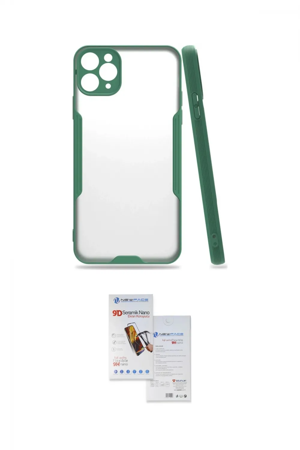 ieg™ iPhone 11 Pro Max Kılıf Atlas Asil Serisi - Siyah Seramik Nano Ekran Koruyucu