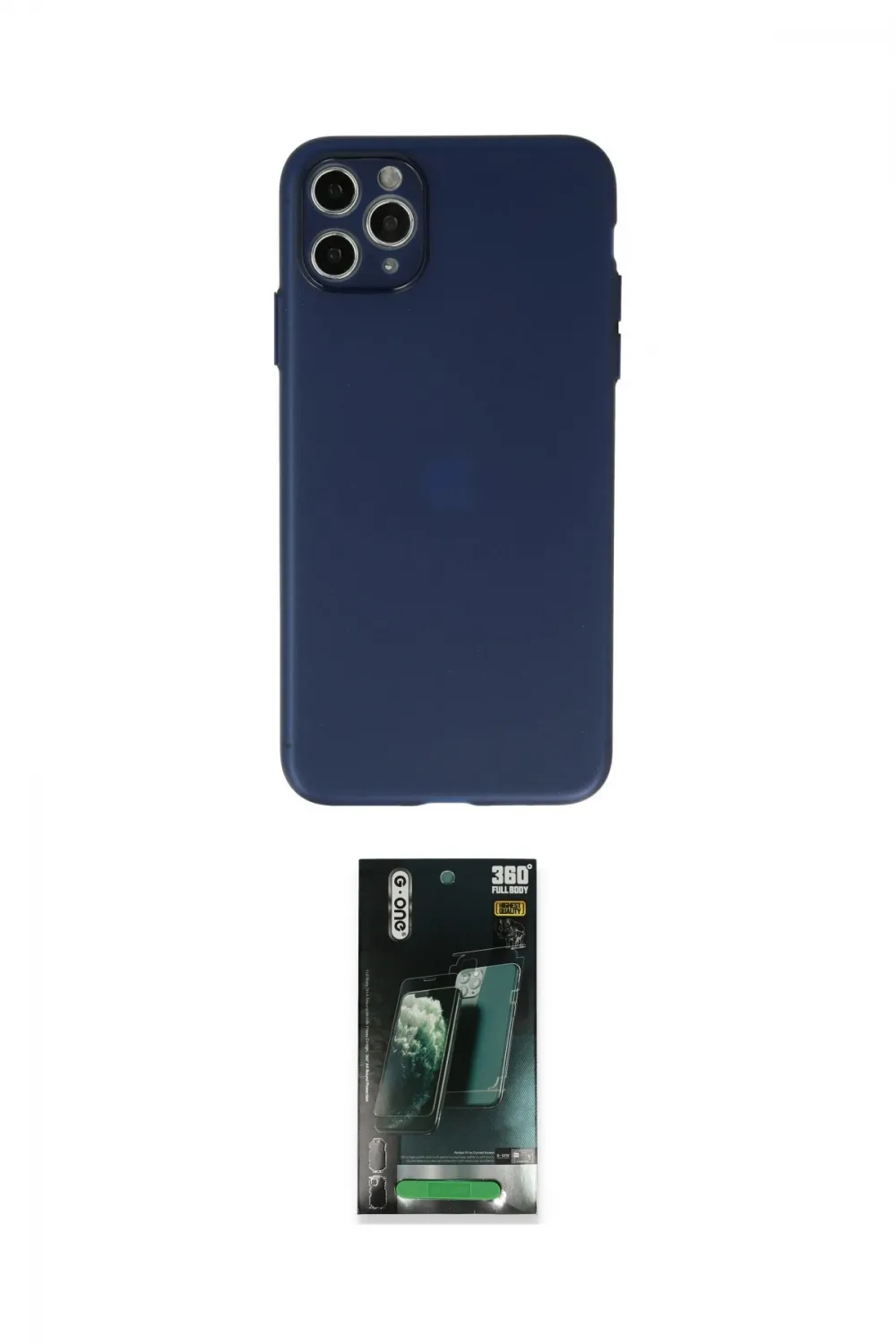 ieg™ iPhone 11 Pro Max Kılıf Atlas Minimal Prime - Şeffaf 360 Full Body Arka Koruyucu