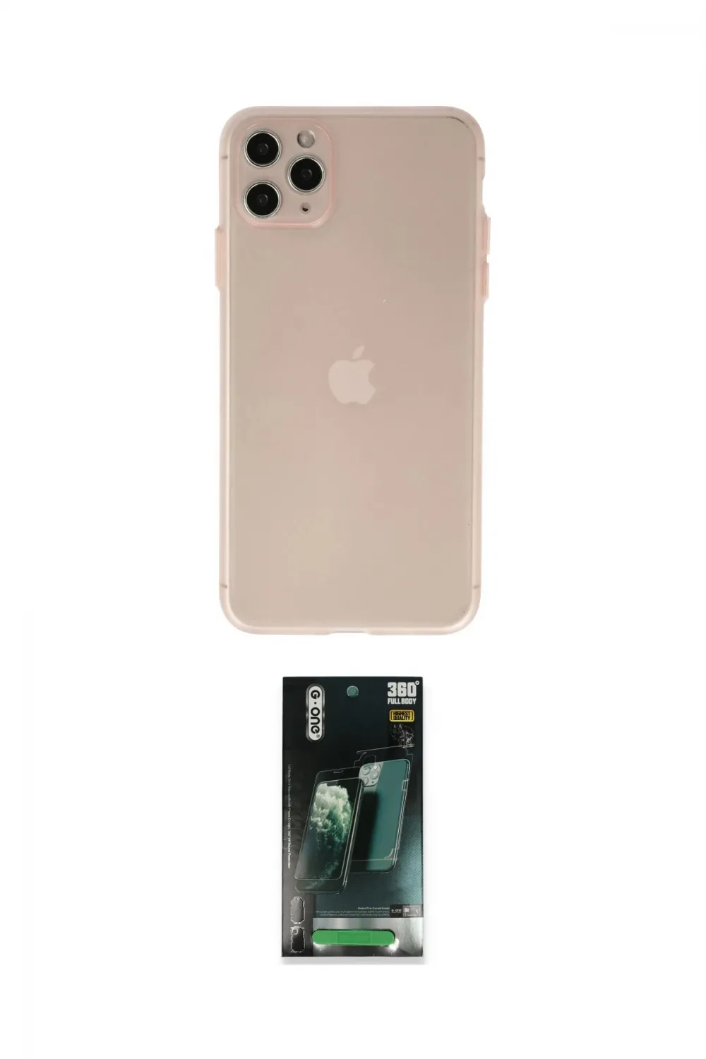 ieg™ iPhone 11 Pro Max Kılıf Atlas Minimal Prime - Şeffaf 360 Full Body Arka Koruyucu