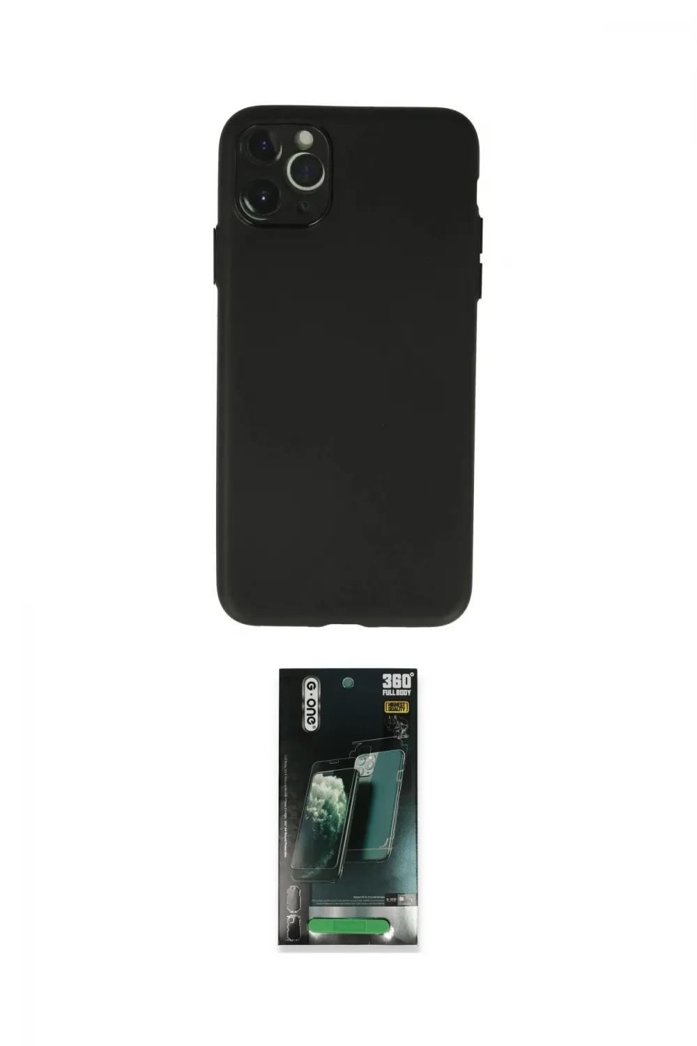 ieg™ iPhone 11 Pro Max Kılıf Atlas Minimal Prime - Şeffaf 360 Full Body Arka Koruyucu