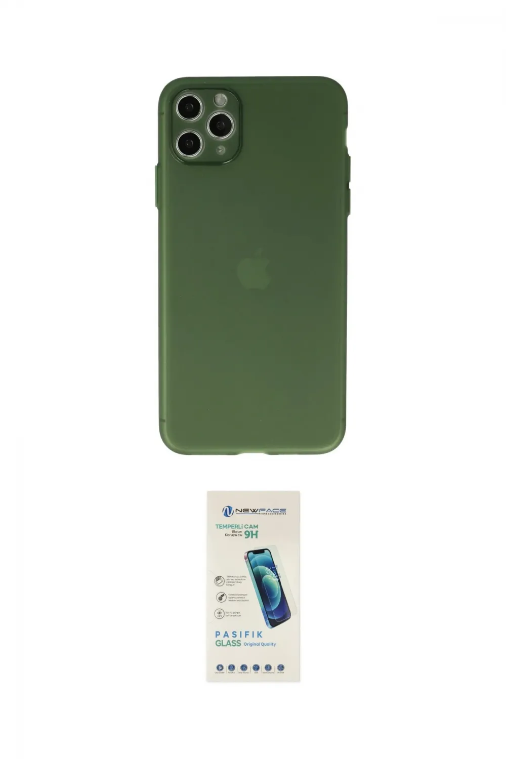 ieg™ iPhone 11 Pro Max Kılıf Atlas Minimal Prime - Şeffaf Pasifik Cam Ekran Koruyucu