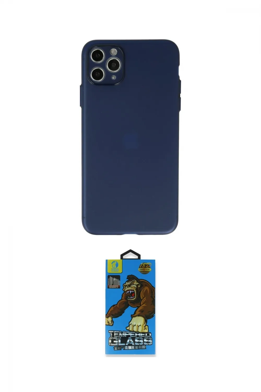 ieg™ iPhone 11 Pro Max Kılıf Atlas Minimal Prime - Siyah 18D Cam Ekran Koruyucu