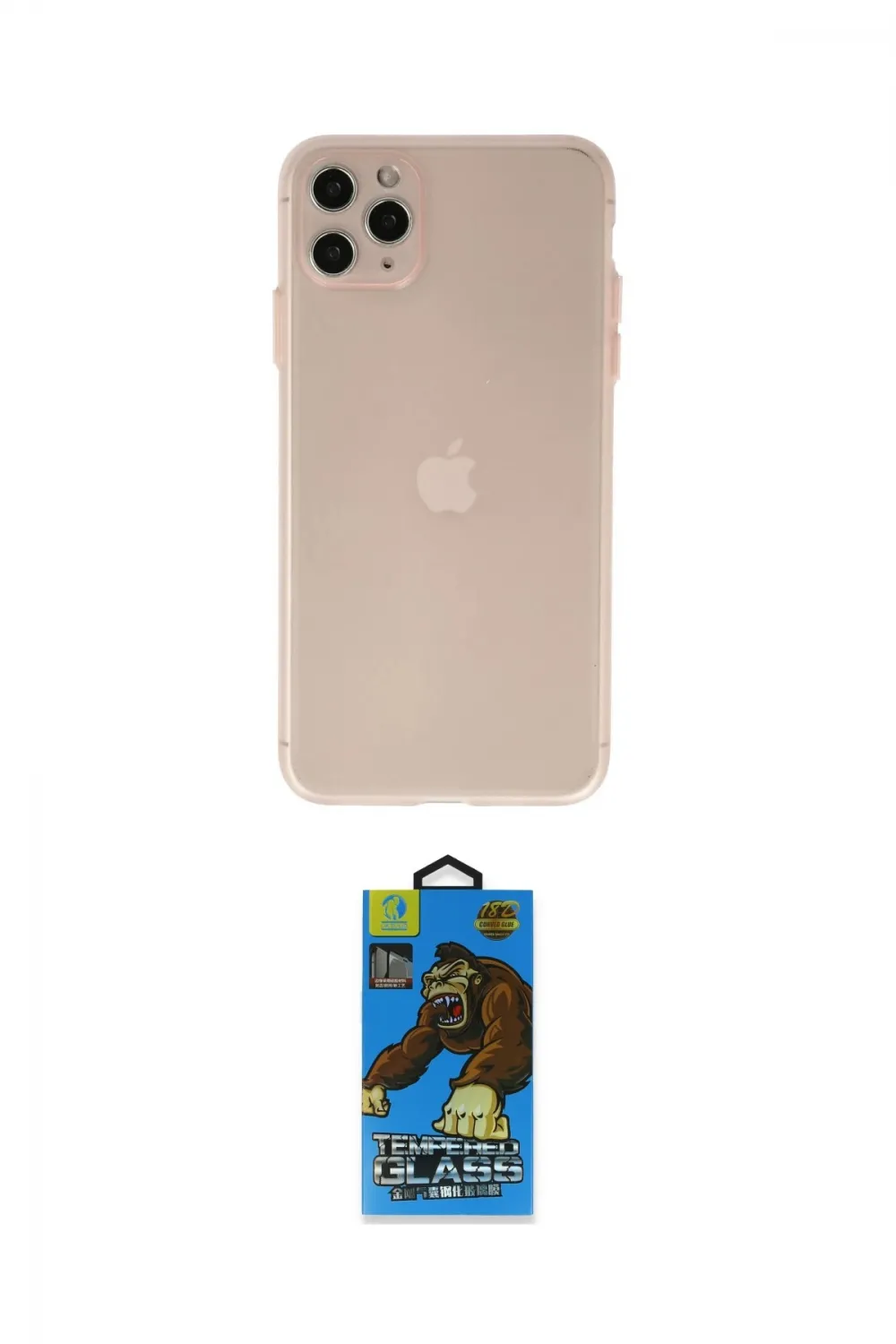 ieg™ iPhone 11 Pro Max Kılıf Atlas Minimal Prime - Siyah 18D Cam Ekran Koruyucu