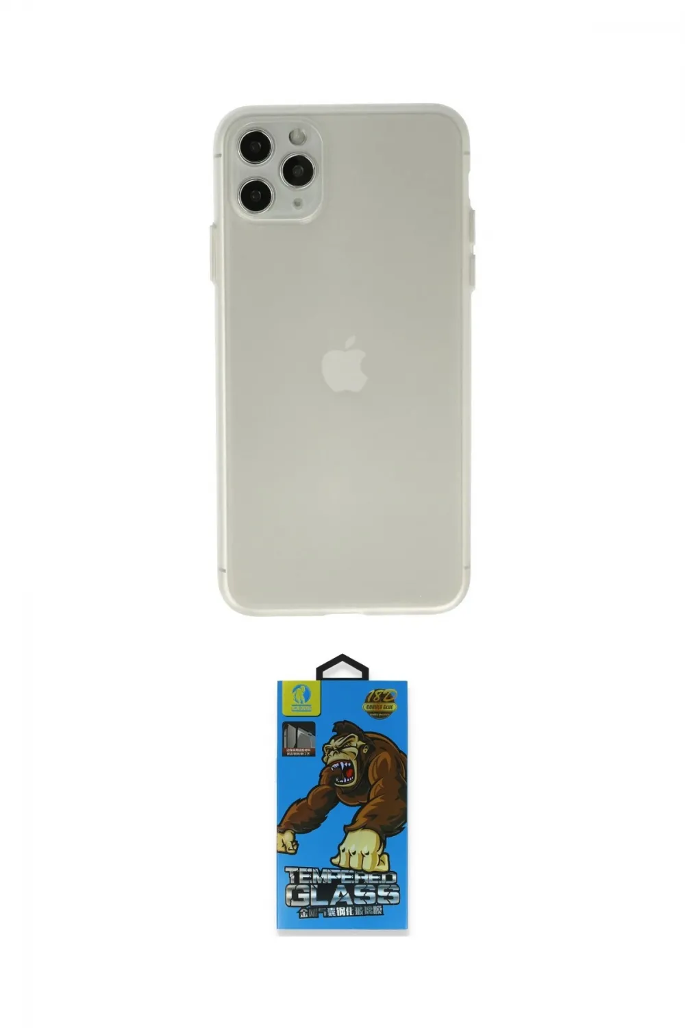 ieg™ iPhone 11 Pro Max Kılıf Atlas Minimal Prime - Siyah 18D Cam Ekran Koruyucu