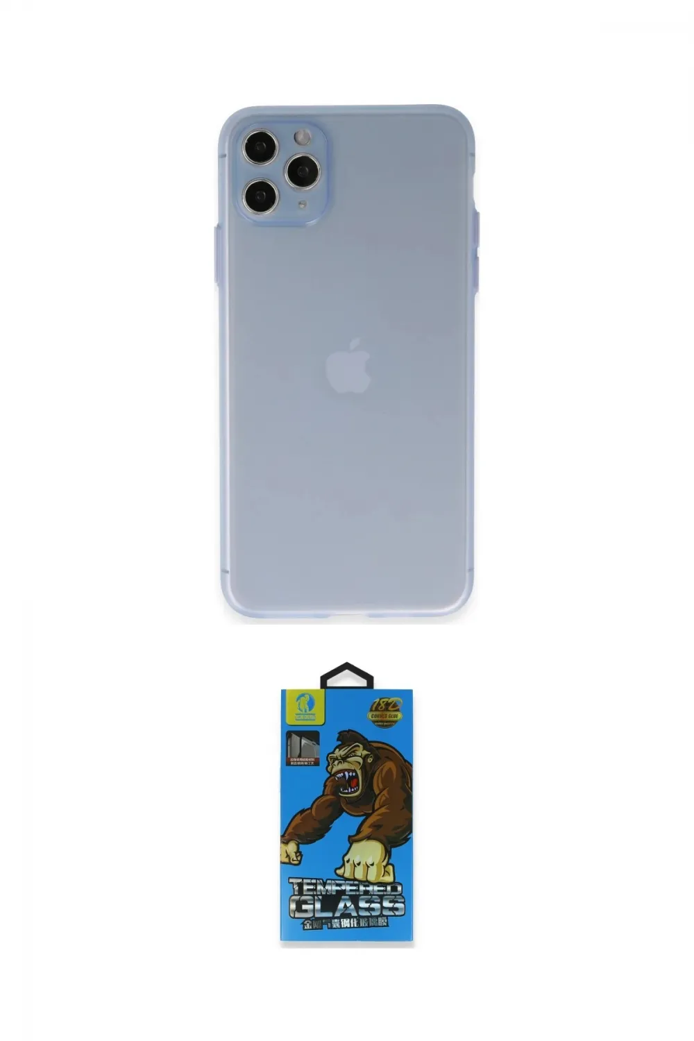 ieg™ iPhone 11 Pro Max Kılıf Atlas Minimal Prime - Siyah 18D Cam Ekran Koruyucu