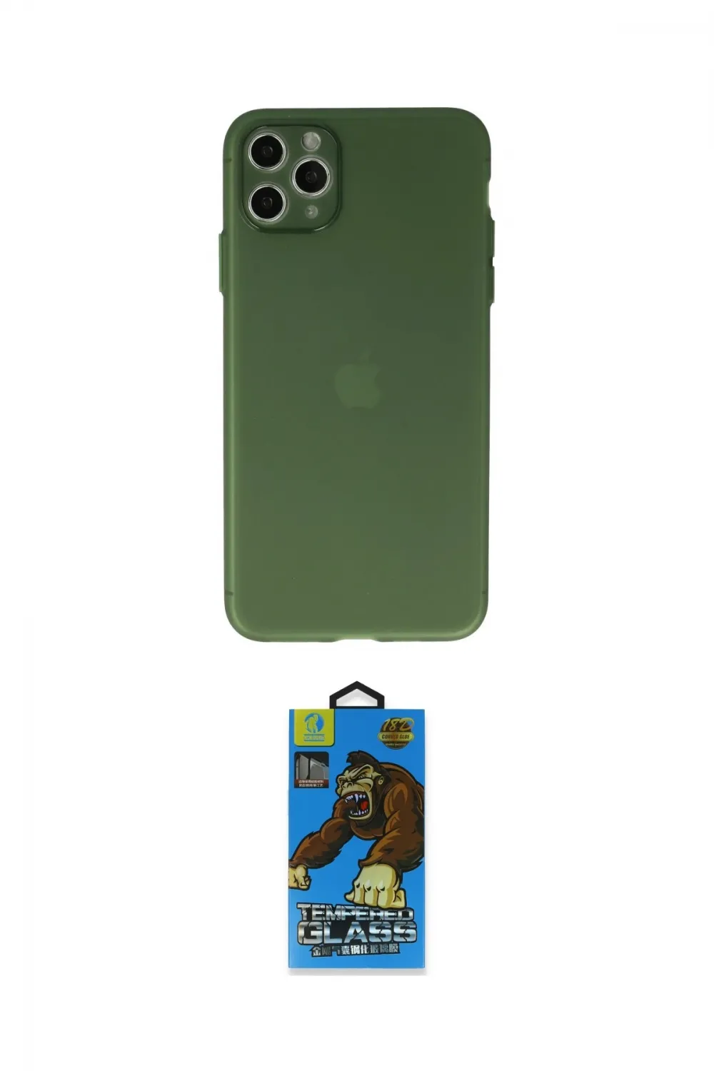 ieg™ iPhone 11 Pro Max Kılıf Atlas Minimal Prime - Siyah 18D Cam Ekran Koruyucu