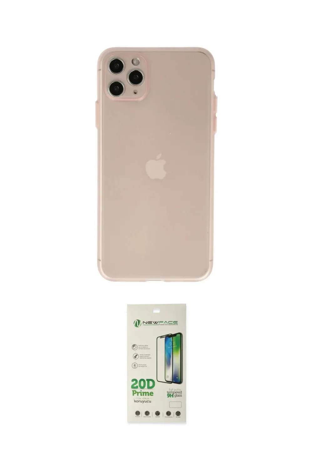 ieg™ iPhone 11 Pro Max Kılıf Atlas Minimal Prime - Siyah 20D Premium Cam Ekran Koruyucu