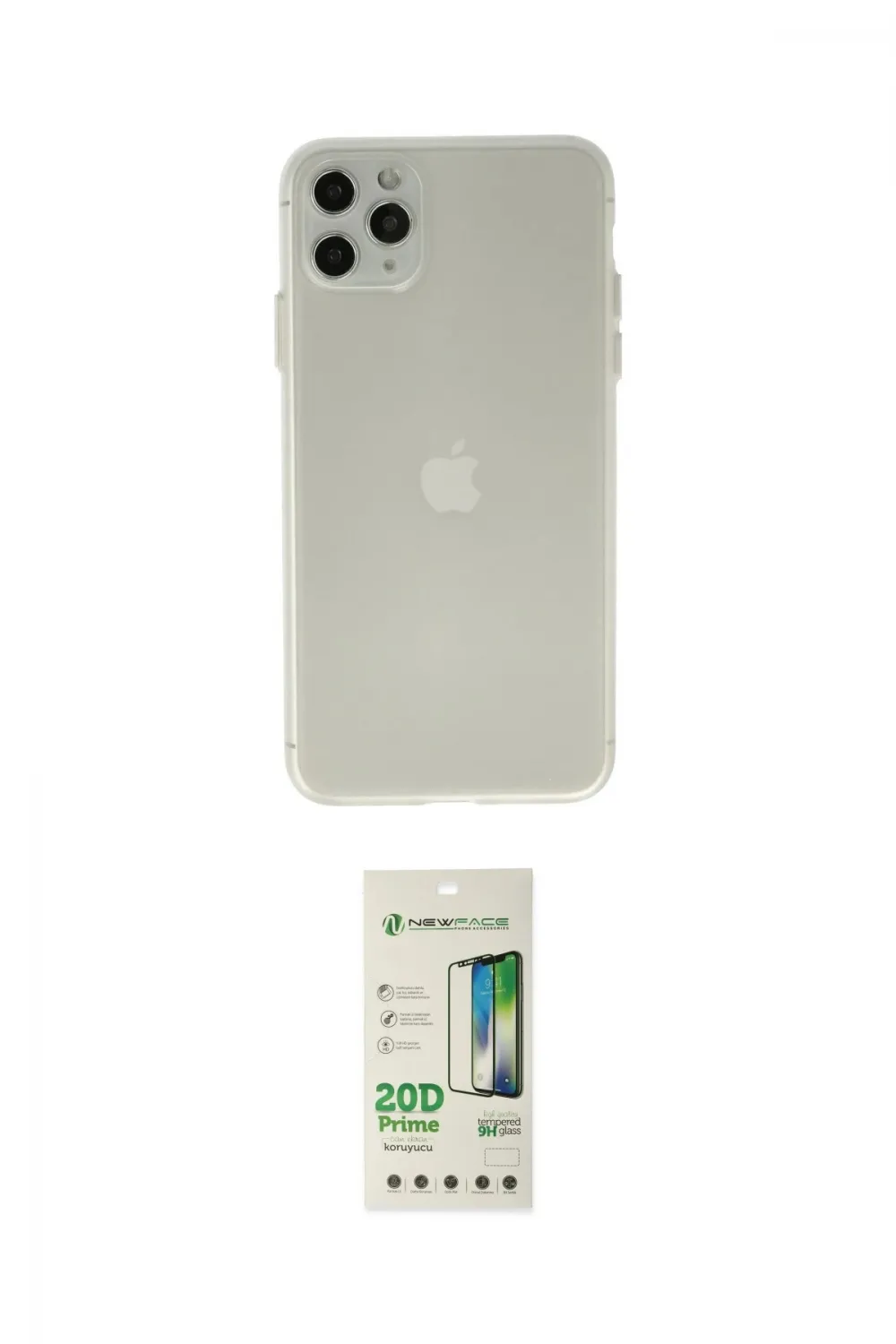 ieg™ iPhone 11 Pro Max Kılıf Atlas Minimal Prime - Siyah 20D Premium Cam Ekran Koruyucu