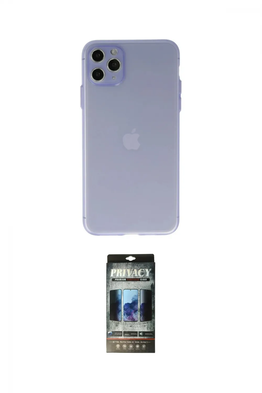 ieg™ iPhone 11 Pro Max Kılıf Atlas Minimal Prime - Siyah 34D Hayalet Izgaralı Cam