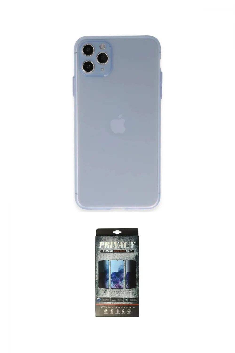 ieg™ iPhone 11 Pro Max Kılıf Atlas Minimal Prime - Siyah 34D Hayalet Izgaralı Cam