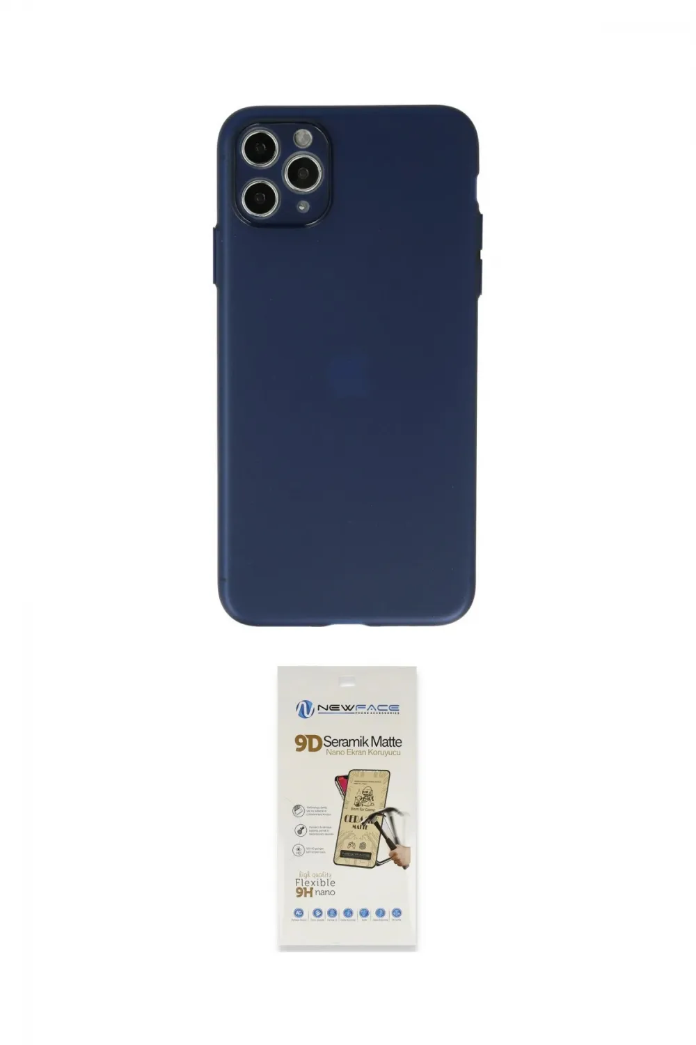 ieg™ iPhone 11 Pro Max Kılıf Atlas Minimal Prime - Siyah Mat Seramik Nano Ekran Koruyucu