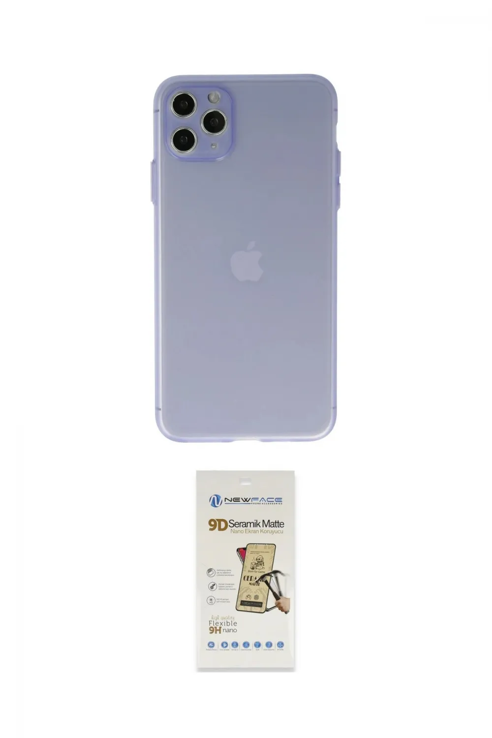 ieg™ iPhone 11 Pro Max Kılıf Atlas Minimal Prime - Siyah Mat Seramik Nano Ekran Koruyucu
