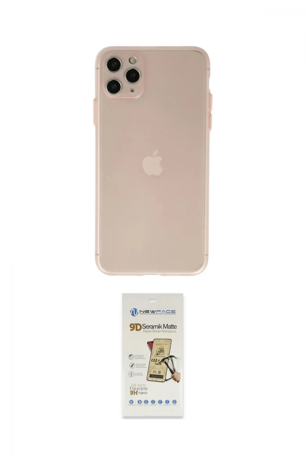 ieg™ iPhone 11 Pro Max Kılıf Atlas Minimal Prime - Siyah Mat Seramik Nano Ekran Koruyucu