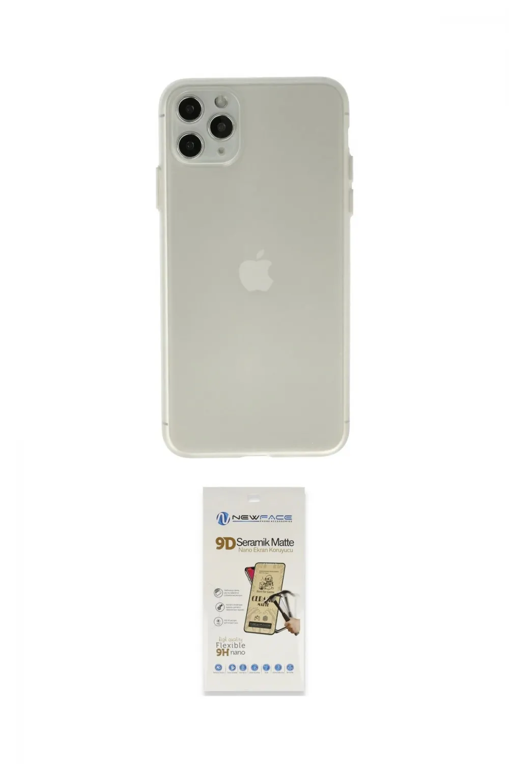 ieg™ iPhone 11 Pro Max Kılıf Atlas Minimal Prime - Siyah Mat Seramik Nano Ekran Koruyucu