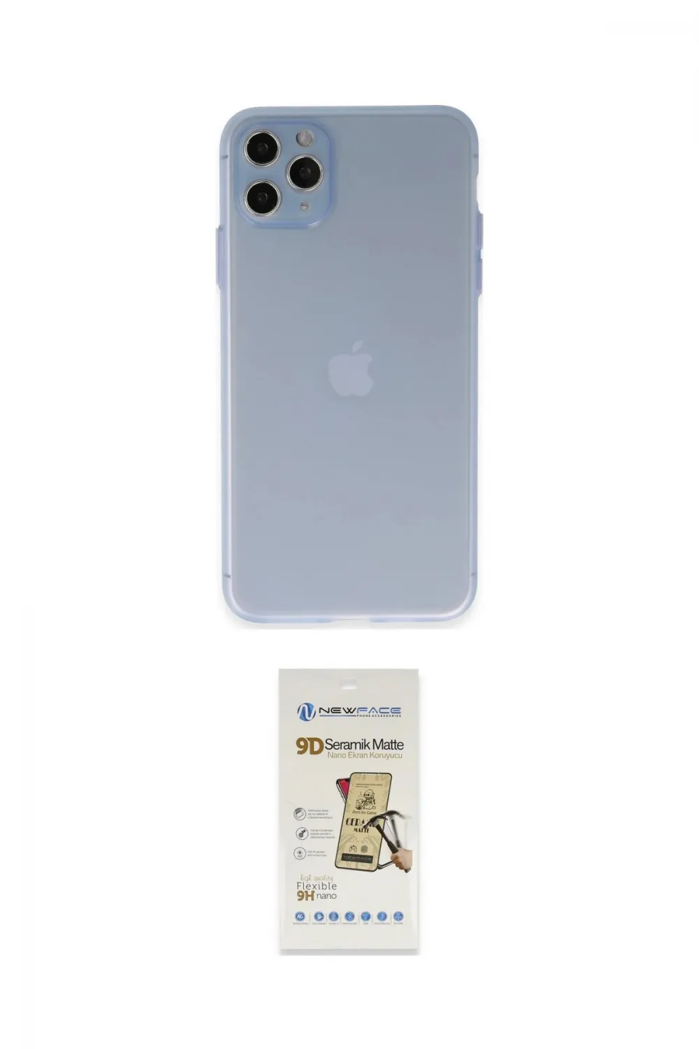 ieg™ iPhone 11 Pro Max Kılıf Atlas Minimal Prime - Siyah Mat Seramik Nano Ekran Koruyucu