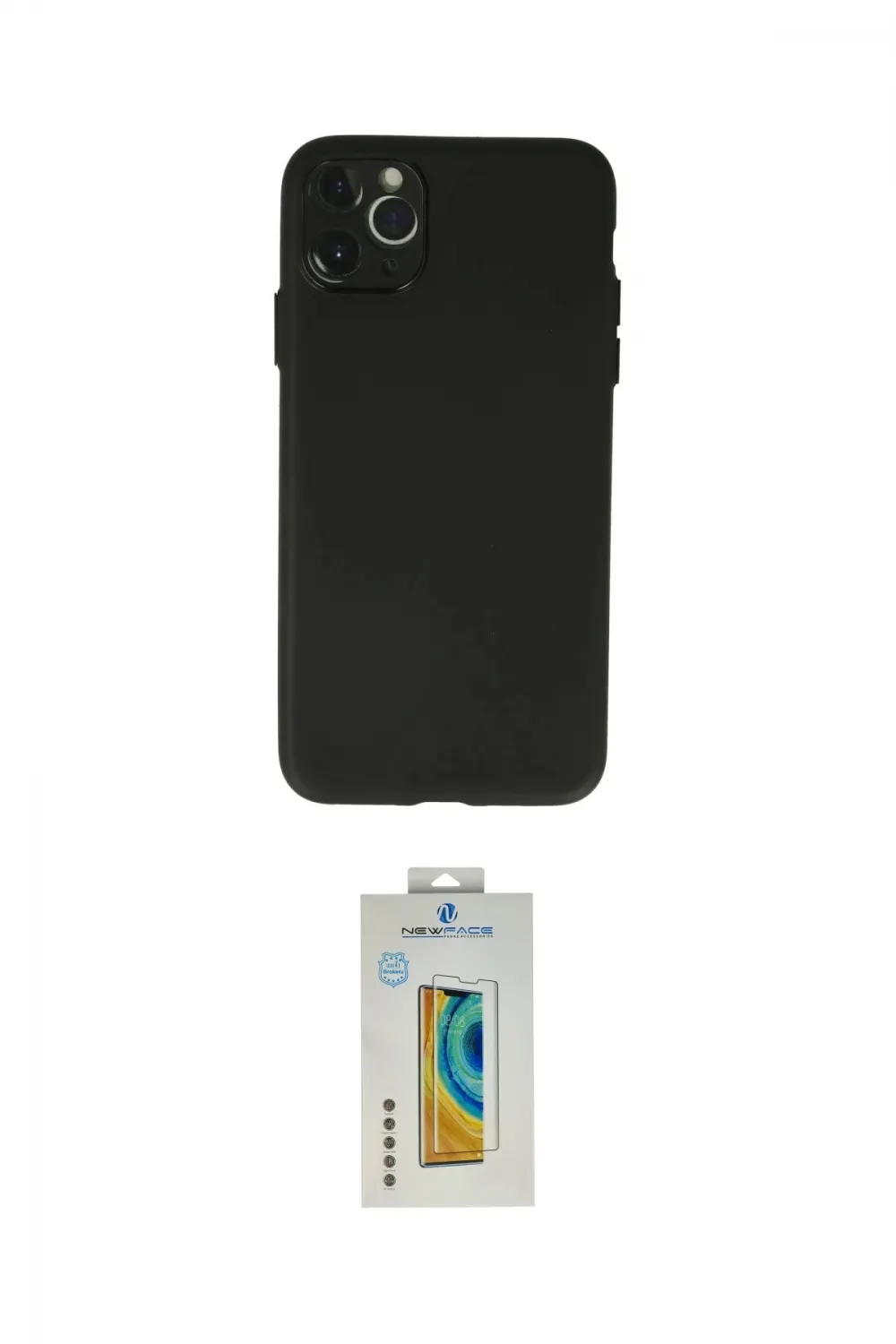 ieg™ iPhone 11 Pro Max Kılıf Atlas Minimal Prime - Siyah Polymer Nano Ekran Koruyucu