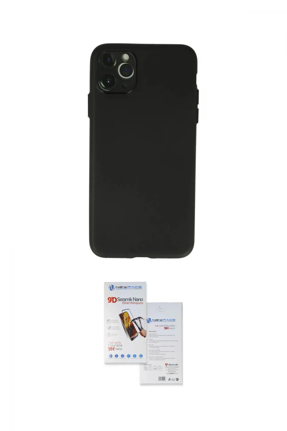 ieg™ iPhone 11 Pro Max Kılıf Atlas Minimal Prime - Siyah Seramik Nano Ekran Koruyucu