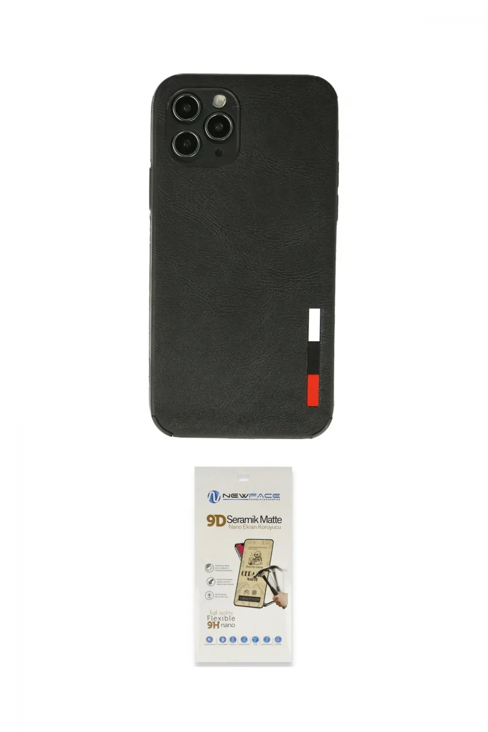 ieg™ iPhone 11 Pro Max Kılıf Doruk Asil Koleksiyonu - Siyah Mat Seramik Nano Ekran Koruyucu
