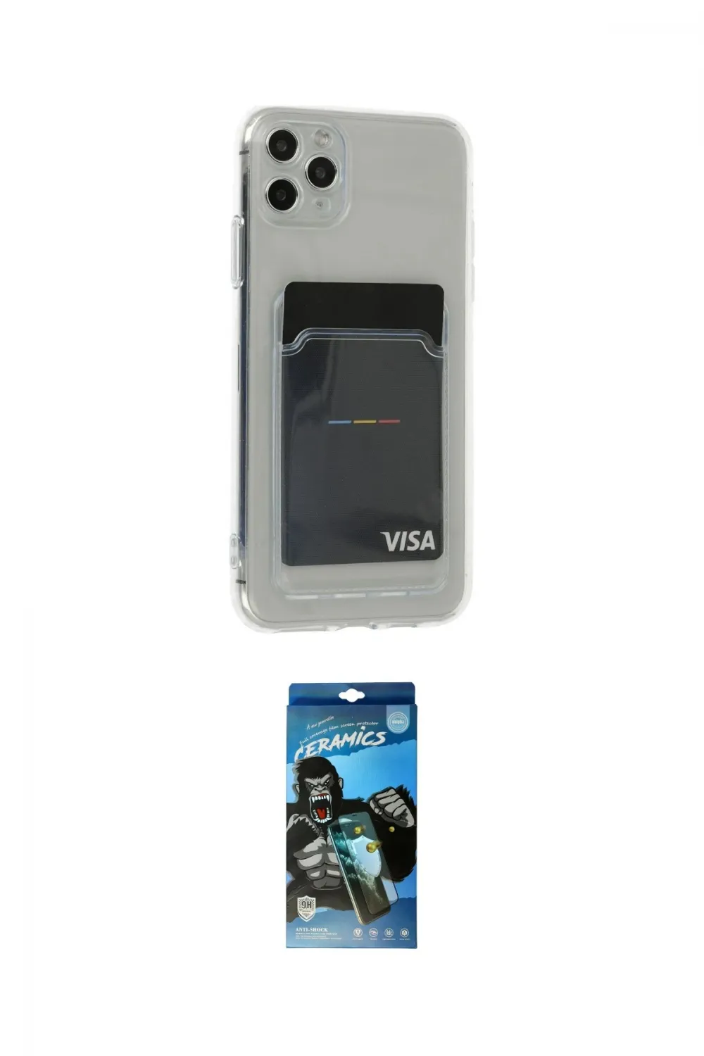 ieg™ iPhone 11 Pro Max Kılıf Doruk Klasik Koleksiyonu - Siyah 34D Izgaralı Cam