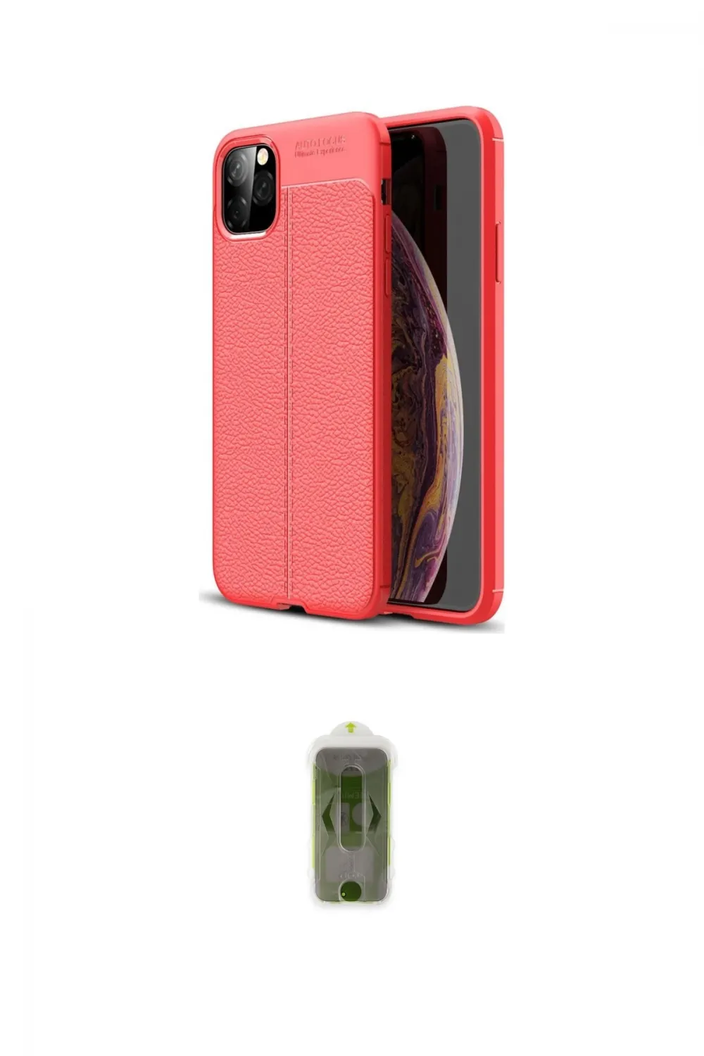 ieg™ iPhone 11 Pro Max Kılıf Doruk Klasik Özel Seri - Siyah Joko Magic 5D Hayalet Cam