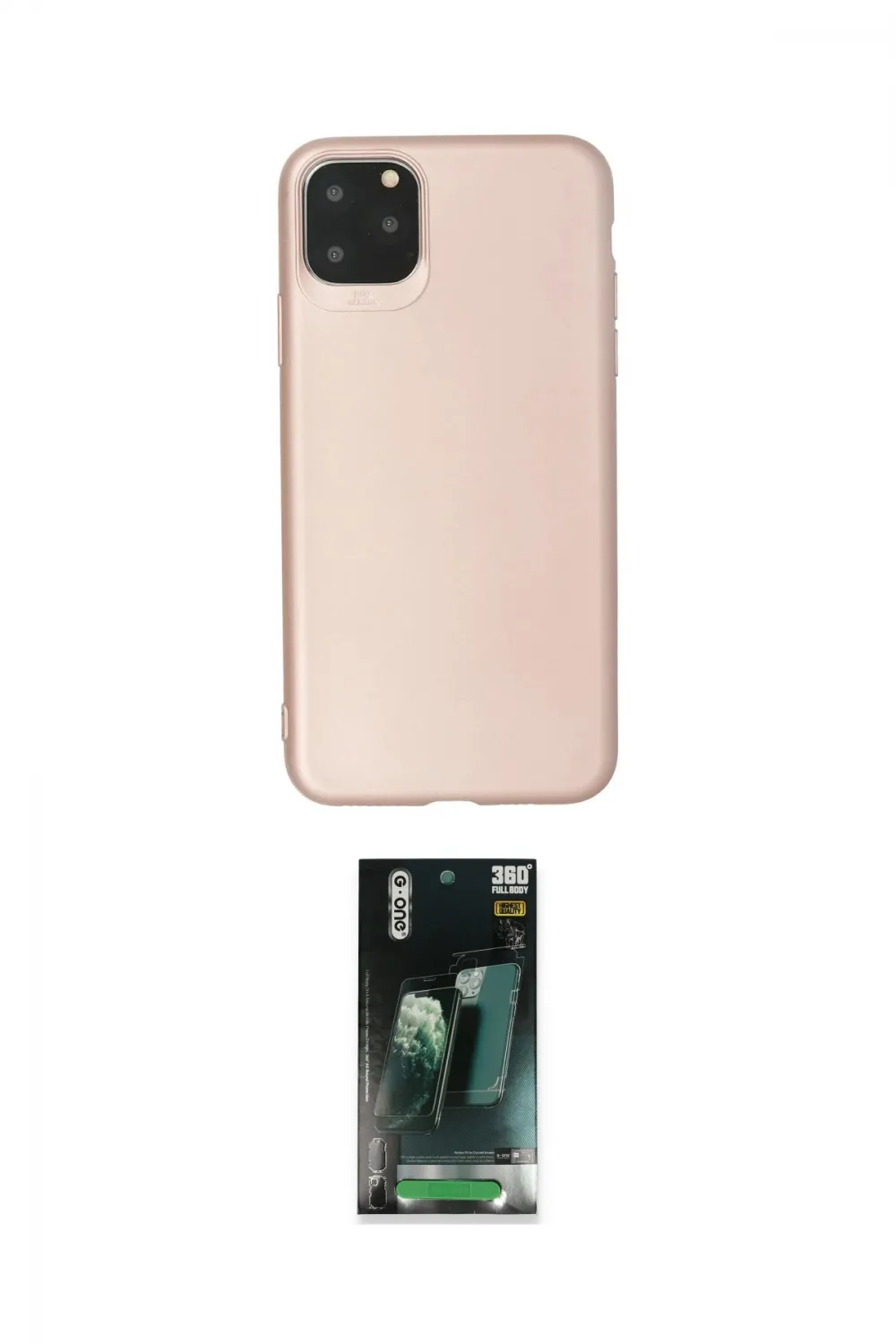 ieg™ iPhone 11 Pro Max Kılıf Kozmos Yansıma Özel Seri - Şeffaf 360 Full Body Arka Koruyucu
