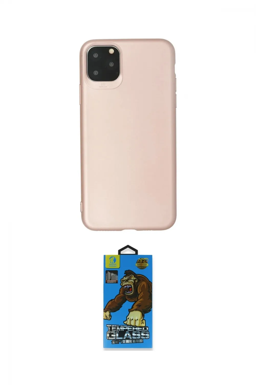 ieg™ iPhone 11 Pro Max Kılıf Kozmos Yansıma Özel Seri - Siyah 18D Cam Ekran Koruyucu