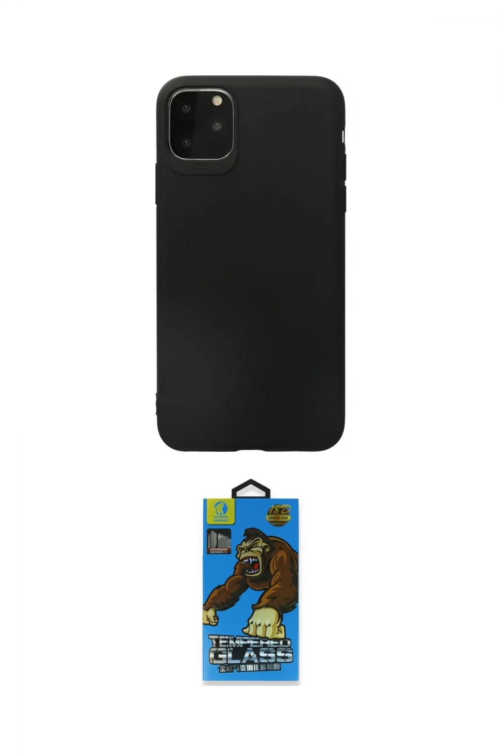 ieg™ iPhone 11 Pro Max Kılıf Kozmos Yansıma Özel Seri - Siyah 18D Cam Ekran Koruyucu