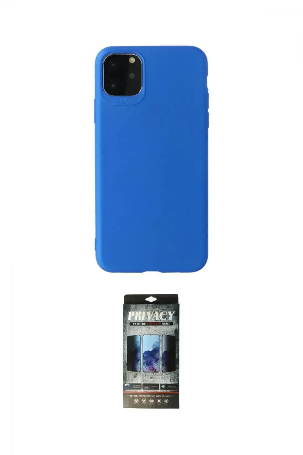 ieg™ iPhone 11 Pro Max Kılıf Kozmos Yansıma Özel Seri - Siyah 34D Hayalet Izgaralı Cam