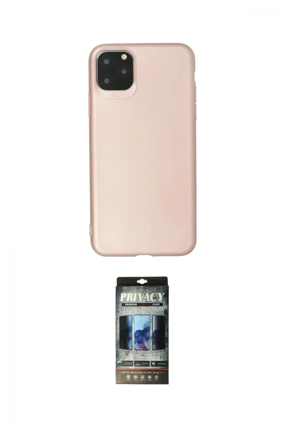 ieg™ iPhone 11 Pro Max Kılıf Kozmos Yansıma Özel Seri - Siyah 34D Hayalet Izgaralı Cam