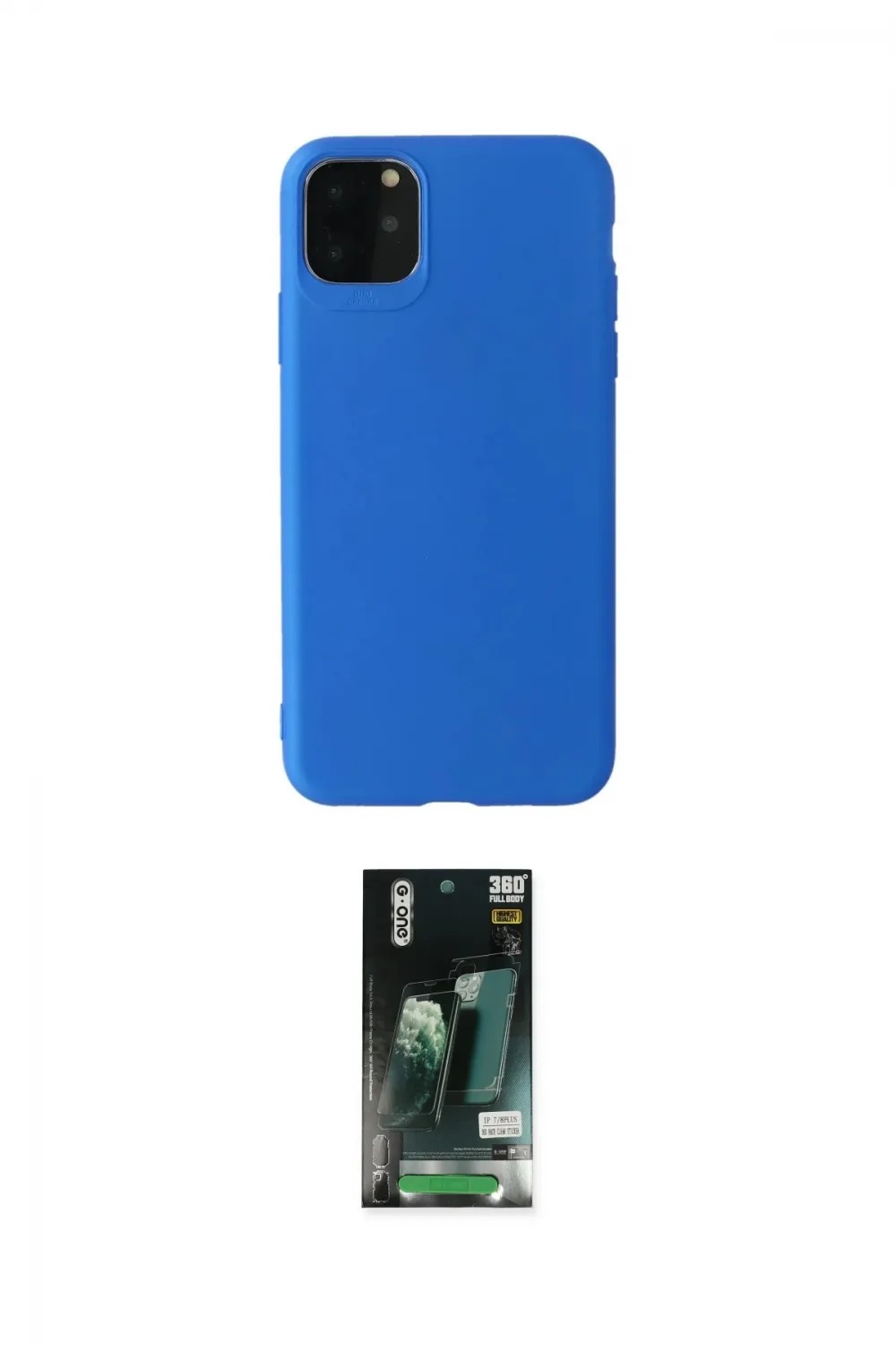 ieg™ iPhone 11 Pro Max Kılıf Kozmos Yansıma Özel Seri - Siyah 360 Mat Full Body Arka Koruyucu