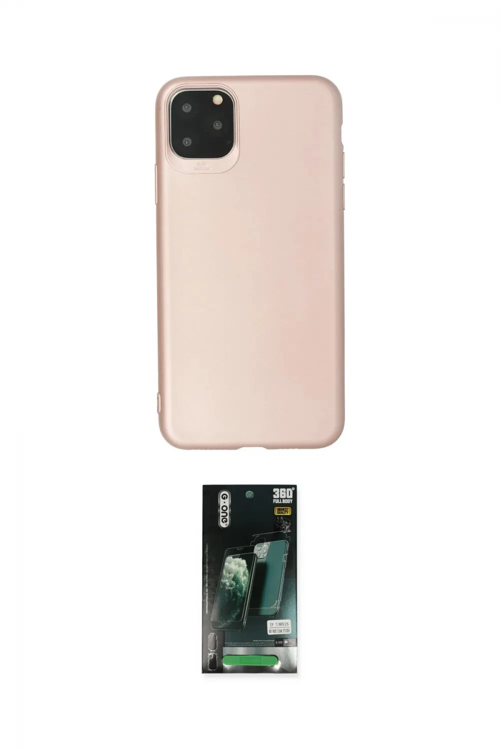 ieg™ iPhone 11 Pro Max Kılıf Kozmos Yansıma Özel Seri - Siyah 360 Mat Full Body Arka Koruyucu