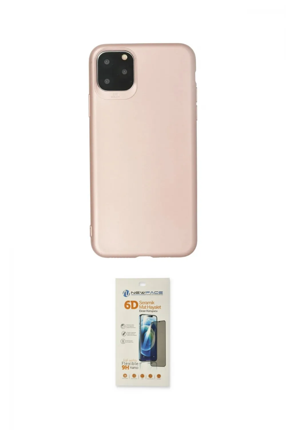ieg™ iPhone 11 Pro Max Kılıf Kozmos Yansıma Özel Seri - Siyah 6D Mat Seramik Hayalet Nano Ekran Koruyucu