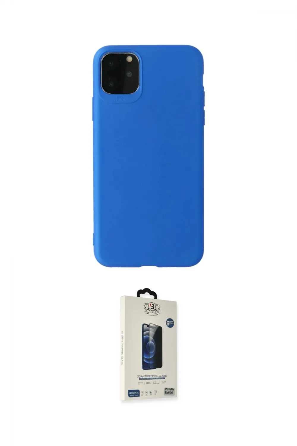 ieg™ iPhone 11 Pro Max Kılıf Kozmos Yansıma Özel Seri - Siyah Bilvis Hayalet Cam Ekran Koruyucu