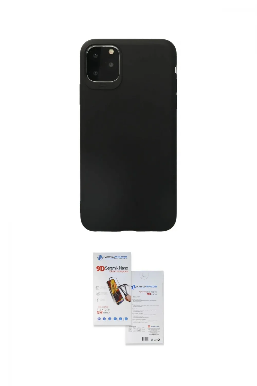 ieg™ iPhone 11 Pro Max Kılıf Kozmos Yansıma Özel Seri - Siyah Seramik Nano Ekran Koruyucu