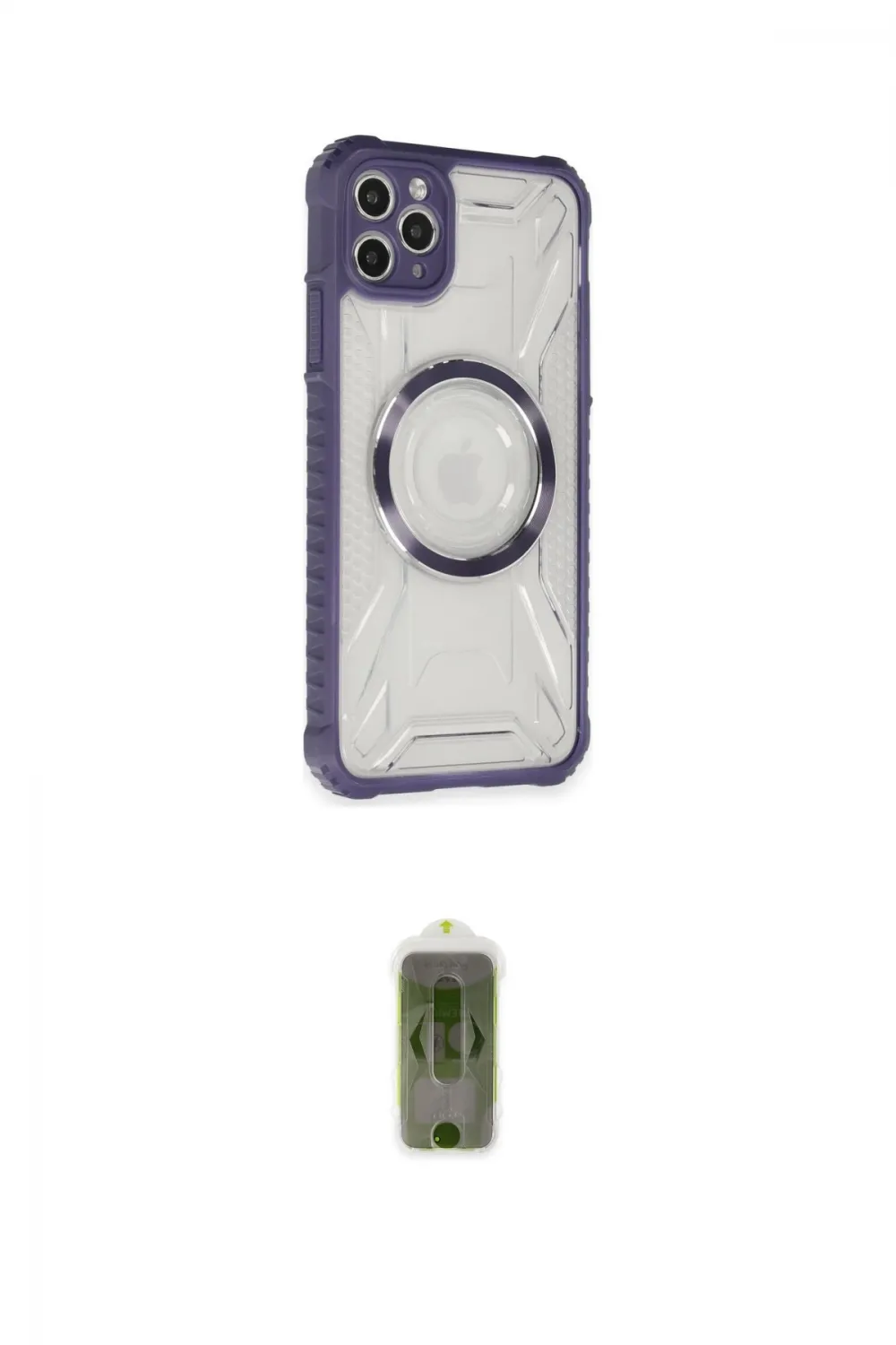 ieg™ iPhone 11 Pro Max Kılıf Kutup Modern - Siyah Joko Magic 5D Hayalet Cam