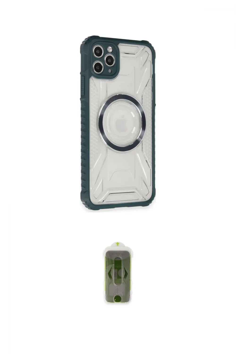 ieg™ iPhone 11 Pro Max Kılıf Kutup Modern - Siyah Joko Magic 5D Hayalet Cam