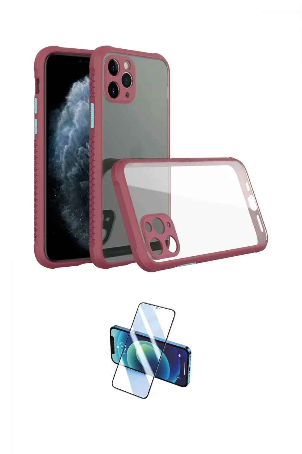 ieg™ iPhone 11 Pro Max Kılıf Nova Asil Özel Seri - Siyah 3D Antistatik Seramik Nano Ekran Koruyucu