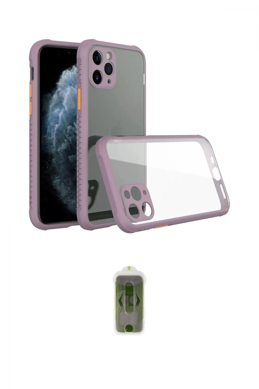 ieg™ iPhone 11 Pro Max Kılıf Nova Asil Özel Seri - Siyah Joko Magic 5D Hayalet Cam