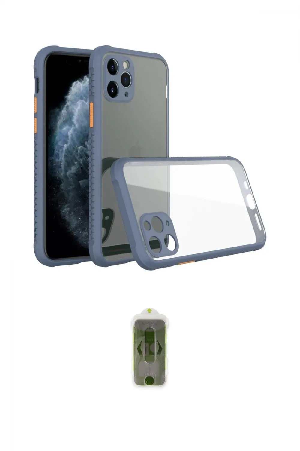 ieg™ iPhone 11 Pro Max Kılıf Nova Asil Özel Seri - Siyah Joko Magic 5D Hayalet Cam