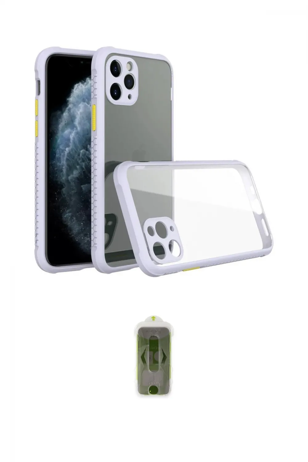 ieg™ iPhone 11 Pro Max Kılıf Nova Asil Özel Seri - Siyah Joko Magic 5D Hayalet Cam