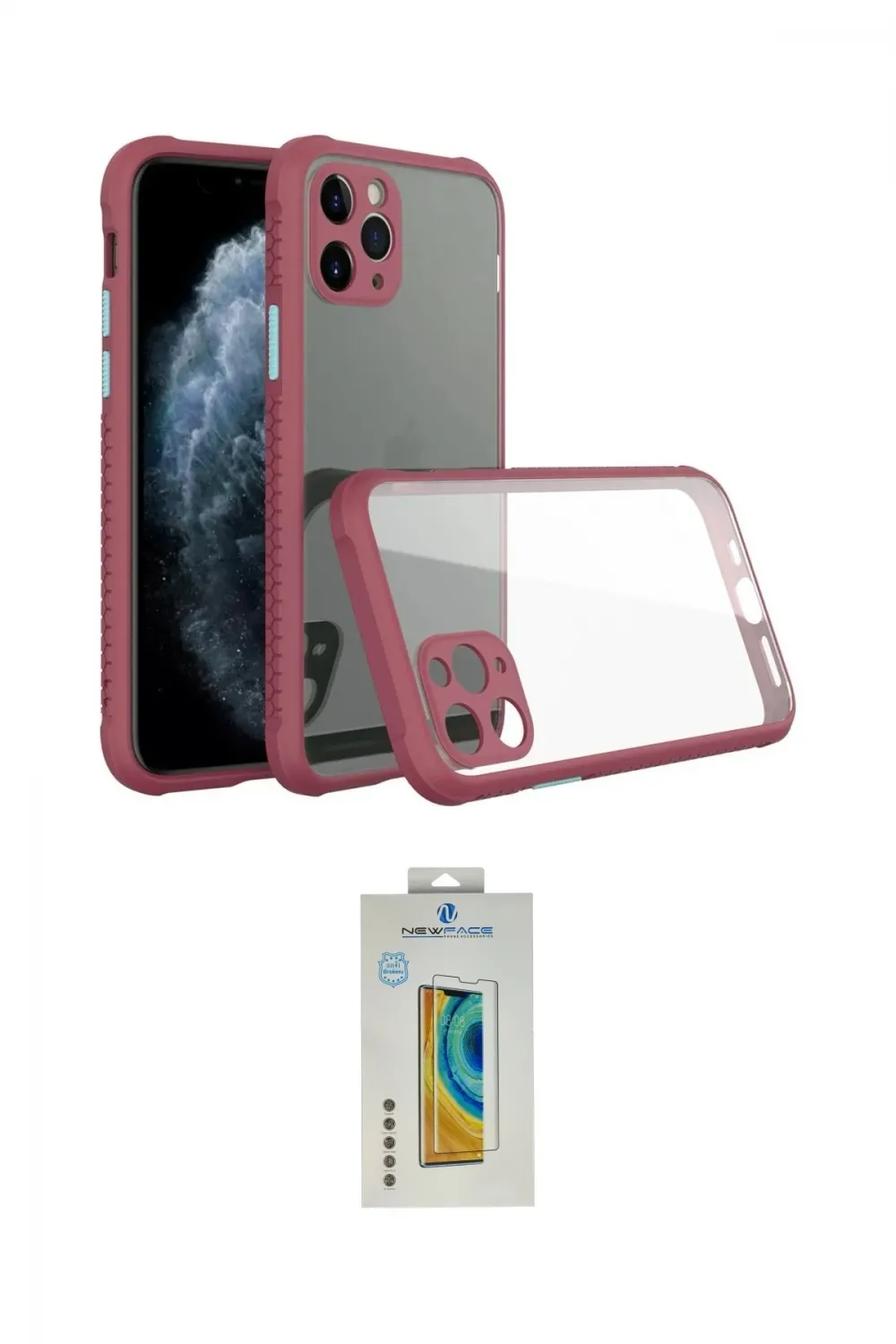 ieg™ iPhone 11 Pro Max Kılıf Nova Asil Özel Seri - Siyah Polymer Nano Ekran Koruyucu