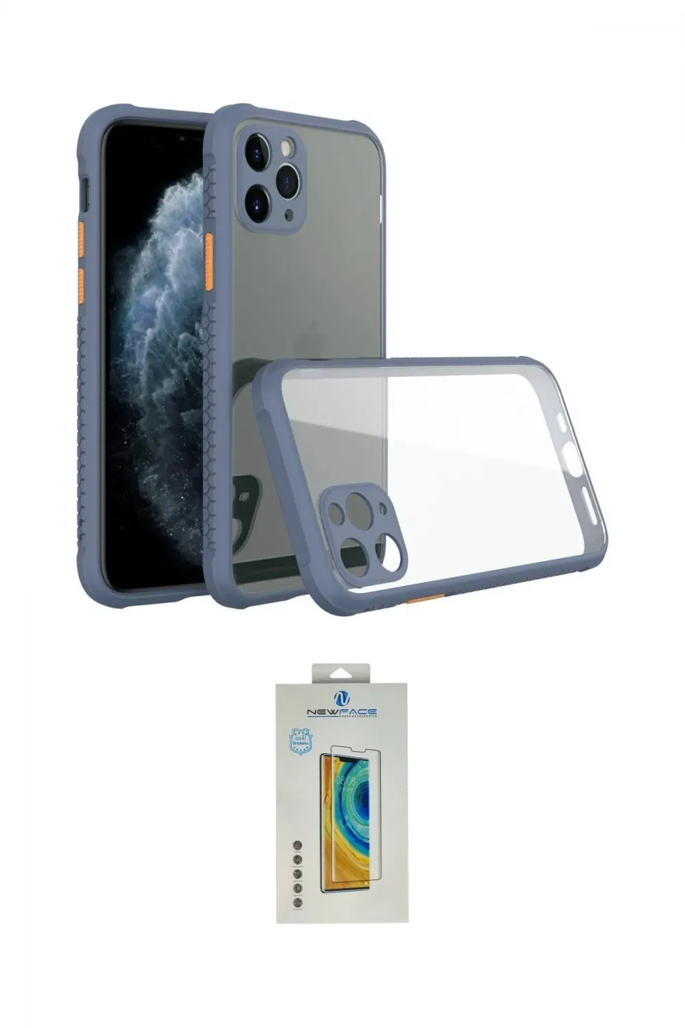 ieg™ iPhone 11 Pro Max Kılıf Nova Asil Özel Seri - Siyah Polymer Nano Ekran Koruyucu